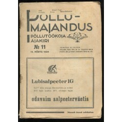 Põllutöökoja ajakiri Põllumajandus nr. 11/1934