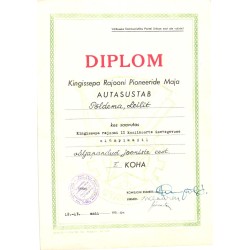 Diplom - Kingissepa Rajooni...