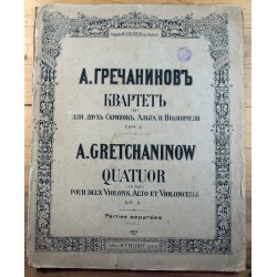 A.Gretchaninow kvartett...