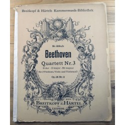 Beethoven Quartett nr. 3, D...