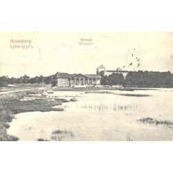 Saaremaa, Kuressaare, Arensburg vaade merelt lossile, enne 1918