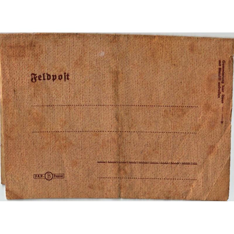 Saksamaa feldposti blankett 1943. aasta kalendriga, sõjaväe post