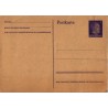 Saksamaa:Eesti:6 pennine Hitleri originaalmargiga kaart ostlandi ületrükiga, tume paber